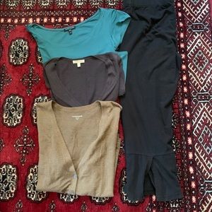 Eileen Fisher bundle of Three Tops. (Not a music group.) Short Sleeve, Size M.